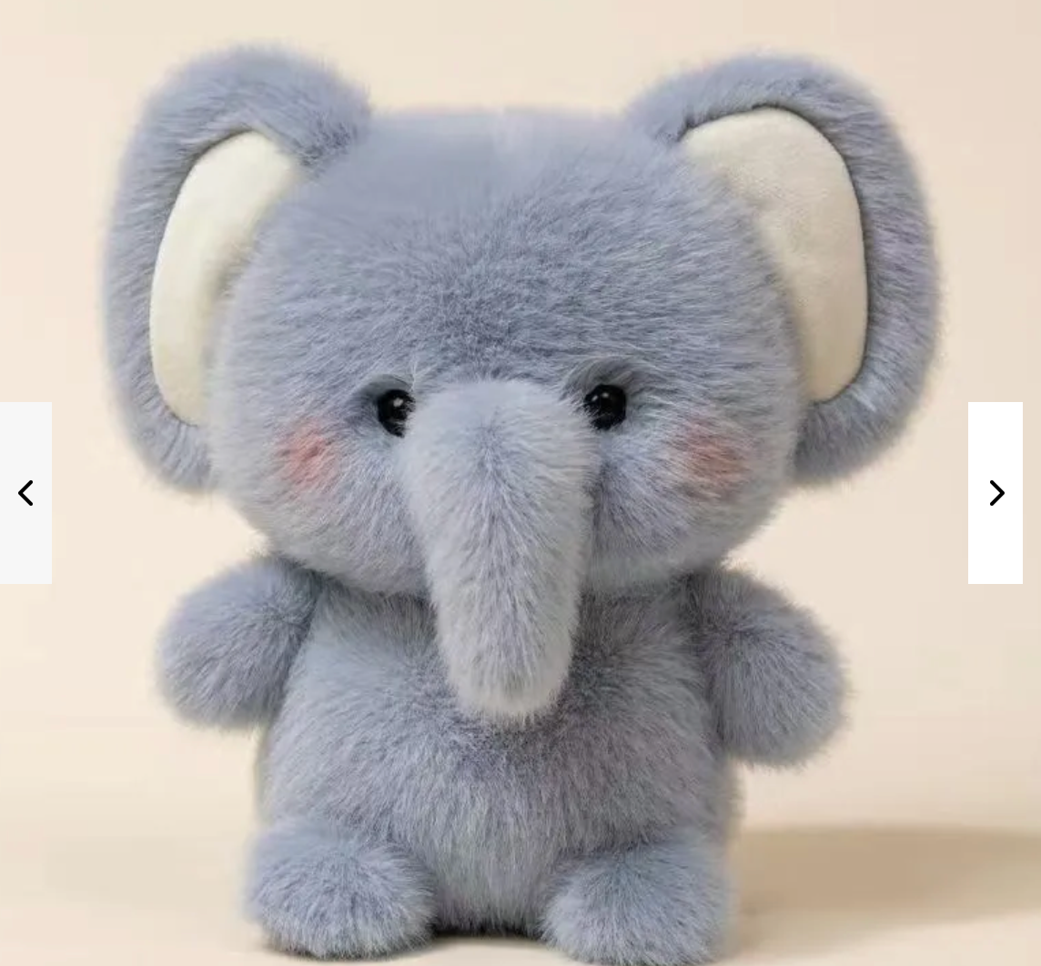 Elephant Plush Charm